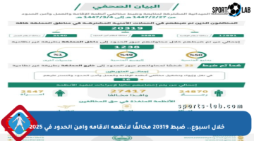 خلال أسبوع.. ضبط 20319 مخالفًا لأنظمة الإقامة وأمن الحدود في 2025